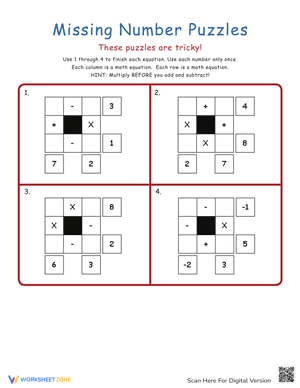 Engaging Math Puzzles
