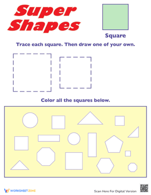 Shape Square Worksheet