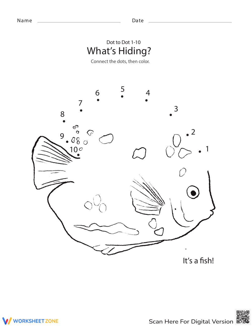 Fun 'Hiding' Activity Sheet for Kids - Page 1