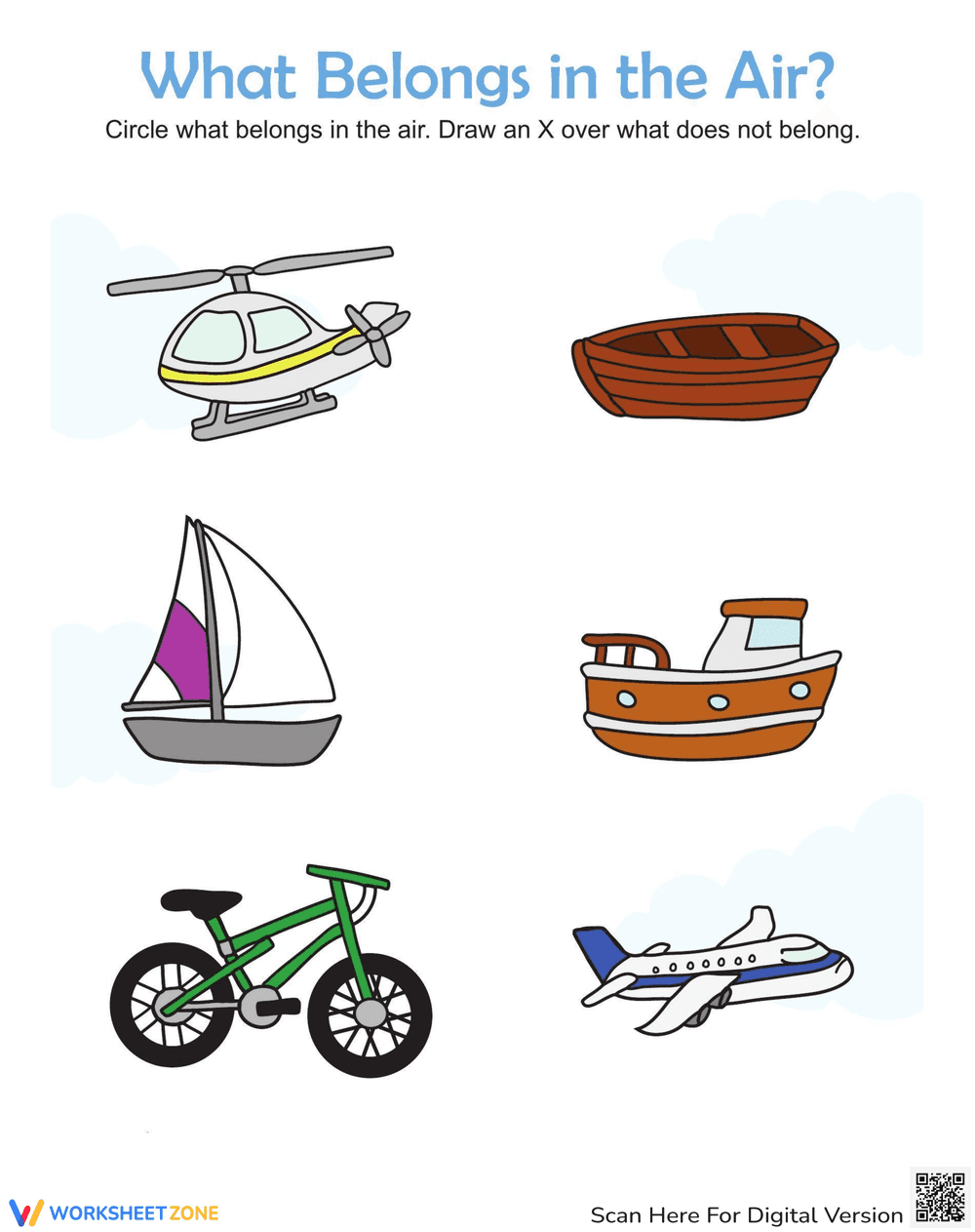 Air Vehicles Identification Worksheet - Page 1