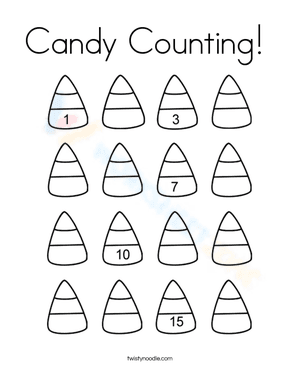 Candy Counting Worksheet | Grade K-1 Essential