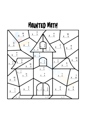 Haunted Math Worksheet