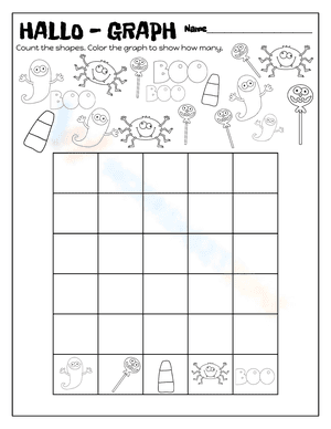 Grade 1 Halloween Graphing — Printable No-Prep Worksheet