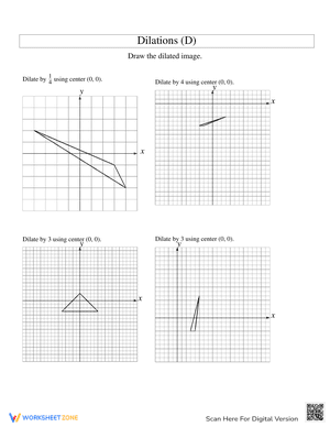 Explore Dilations with this Geometry Worksheet