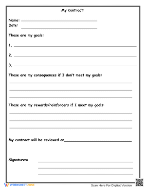 My Contract Worksheet