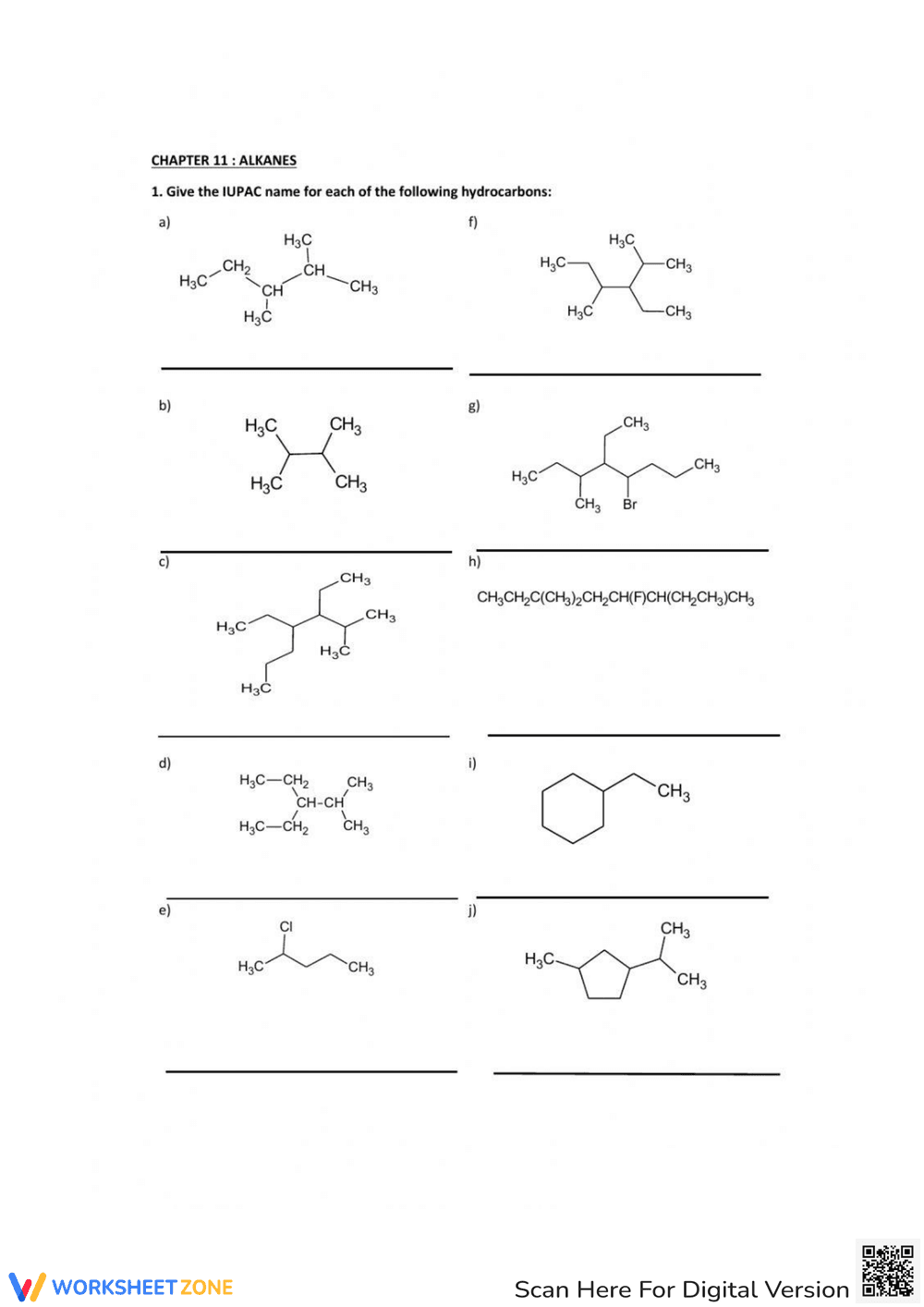 Alkanes Chemistry: Structure and Properties - Page 1