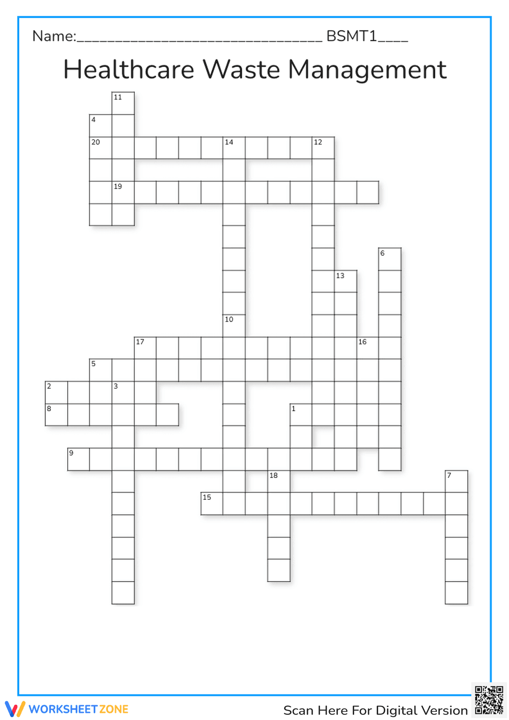 Healthcare Waste Management Crossword | Essential Guide - Page 1