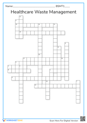 Healthcare Waste Management Crossword | Essential Guide