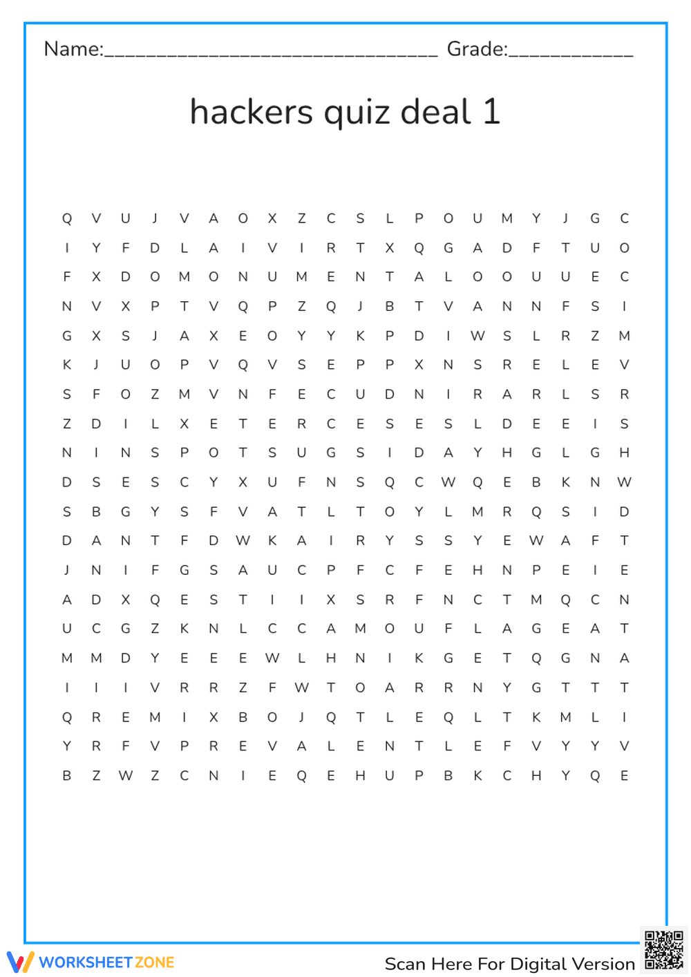 Hackers Quiz Deal 1 - Page 1
