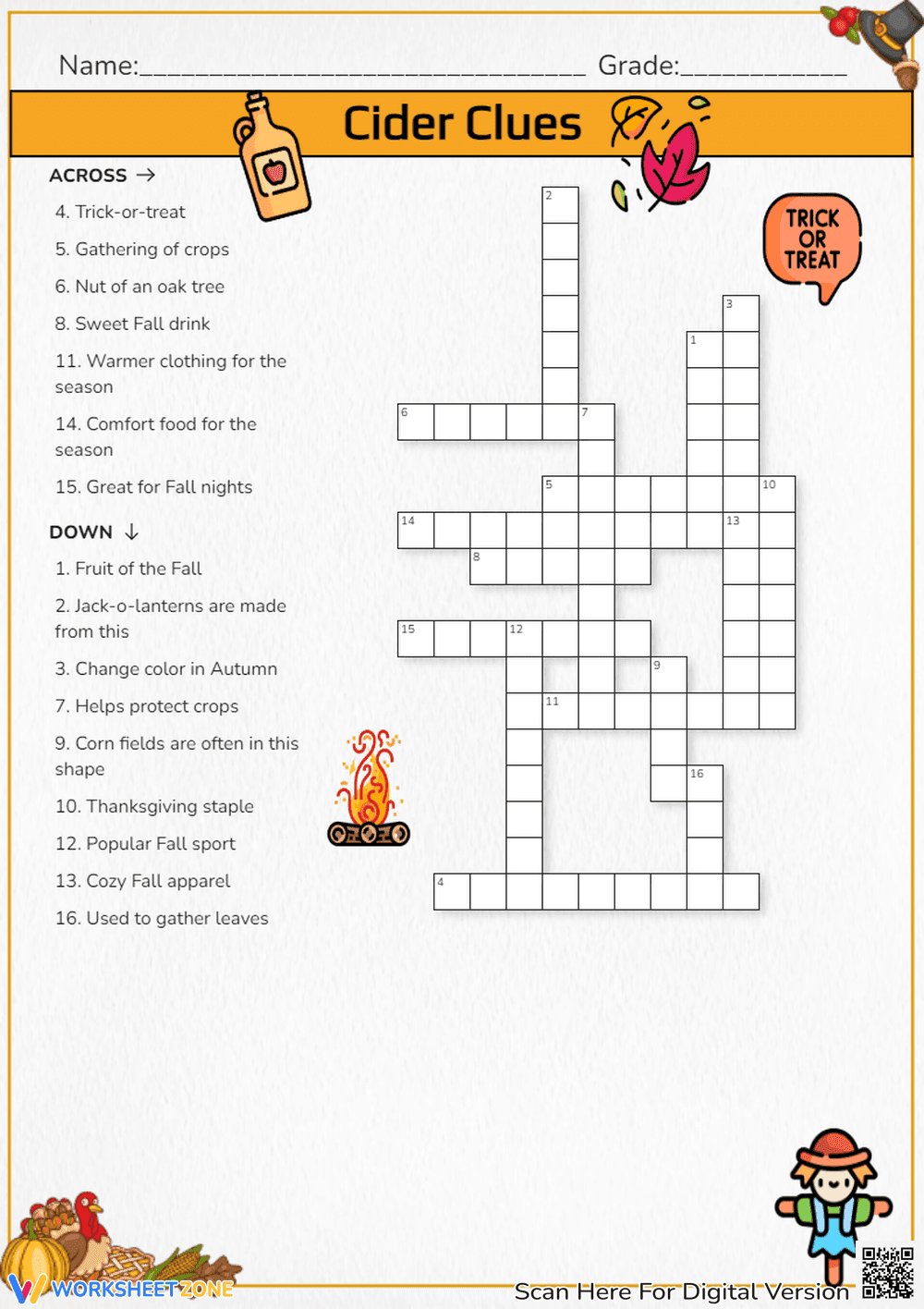 Cider Clues Puzzle - Page 1