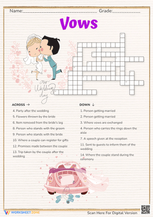 Exchange 'Vows' with this Word Puzzle