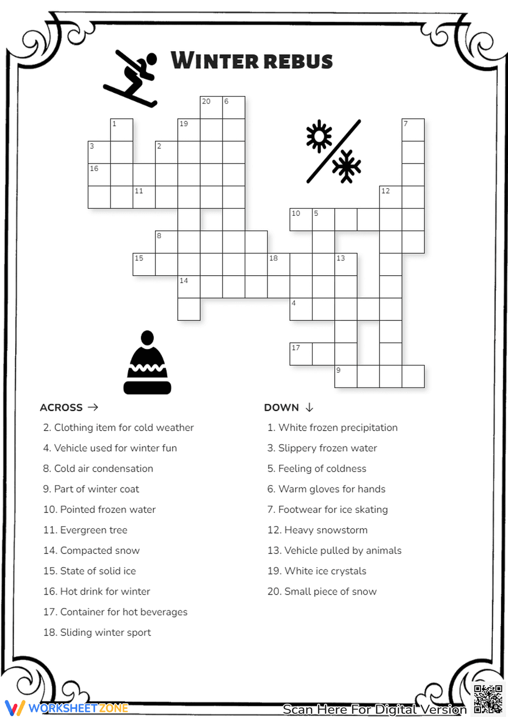 Solve Winter Riddles with this Rebus Puzzle - Page 1