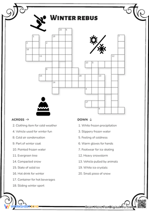 Solve Winter Riddles with this Rebus Puzzle