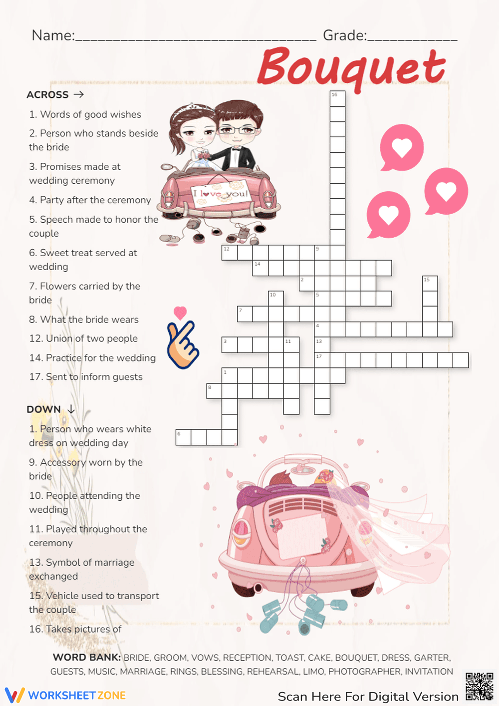 Design Your Own Bouquet with this Worksheet - Page 1