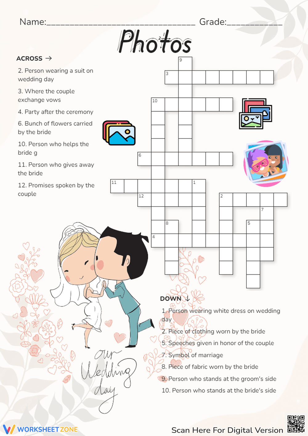 Organize Your Photos with This Worksheet - Page 1