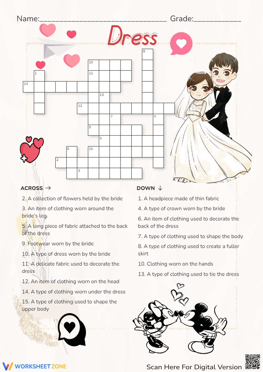 Design Your Dream Dress with This Worksheet - Page 1