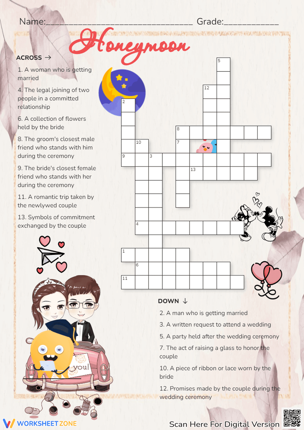 Plan Your Dream Honeymoon with This Worksheet - Page 1