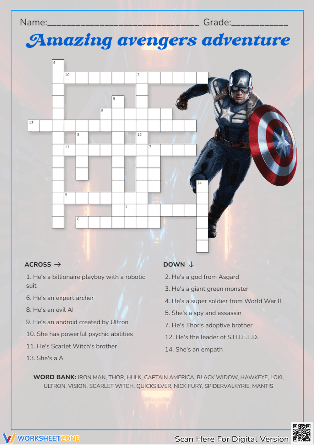 Missing Letters Game: Boost Your Vocabulary - Page 1