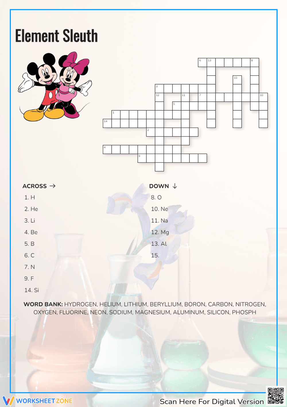Elements Crossword Puzzle - Page 1