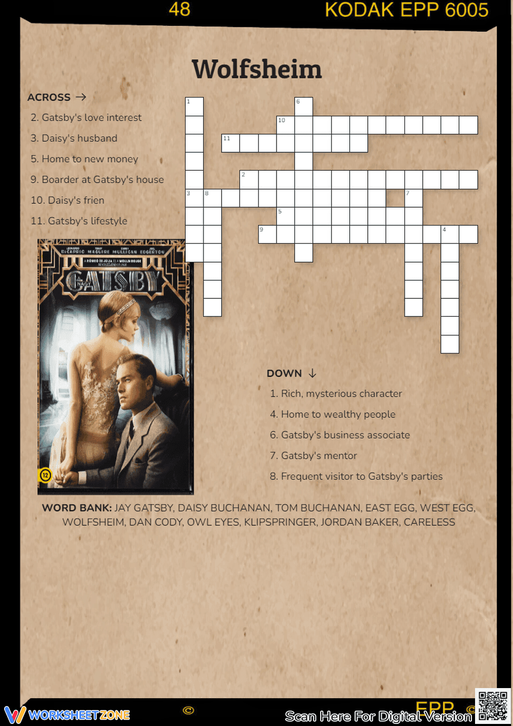 Wolfsheim Crossword Puzzle - Page 1
