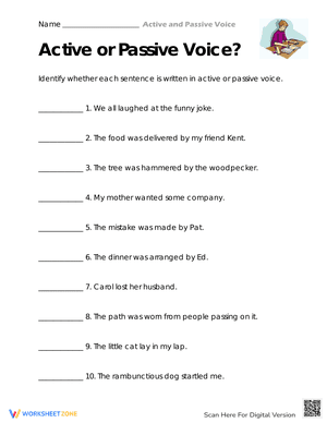 Classification Worksheet