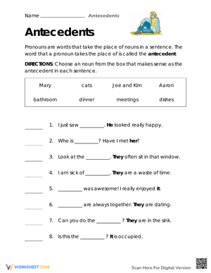 Practice with Antecedents