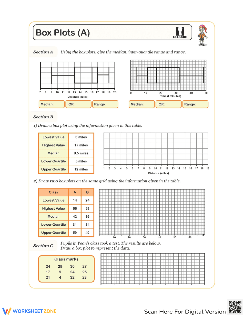 Analyzing Box Plots: Statistics - Page 1