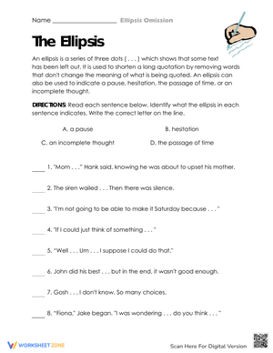 Using Ellipsis for Pauses and Omissions