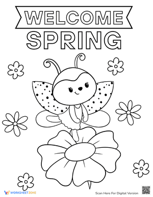 Little Ladybug: Cute Insect Coloring Page
