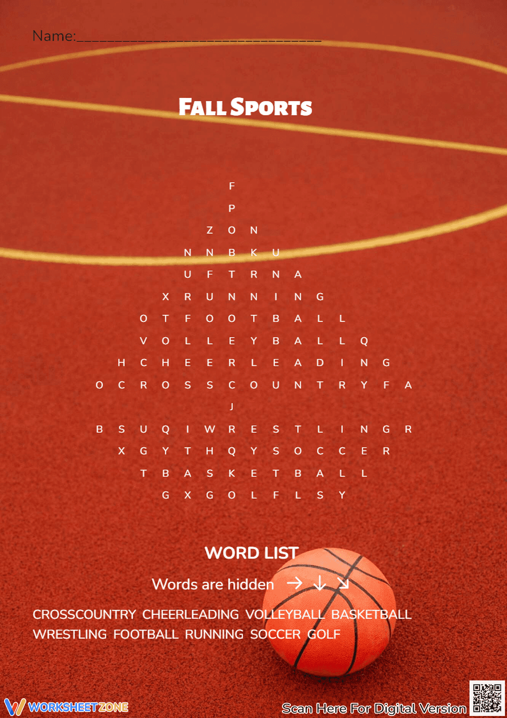 Fall Sports Activities - Page 1