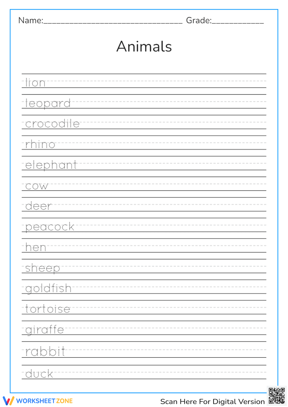 Animals - Page 1