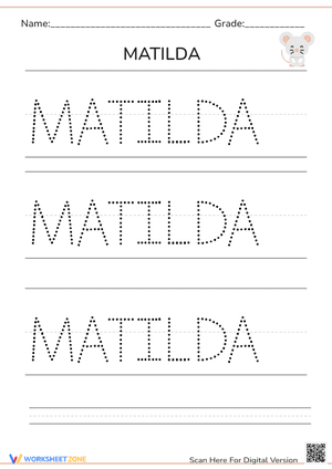 Challenging Test Worksheet