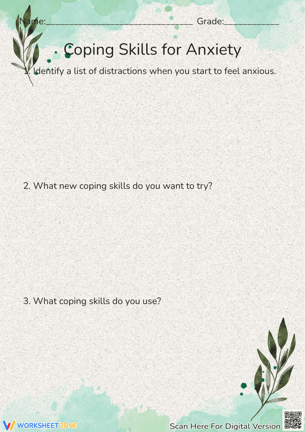 Anxiety  - Page 1