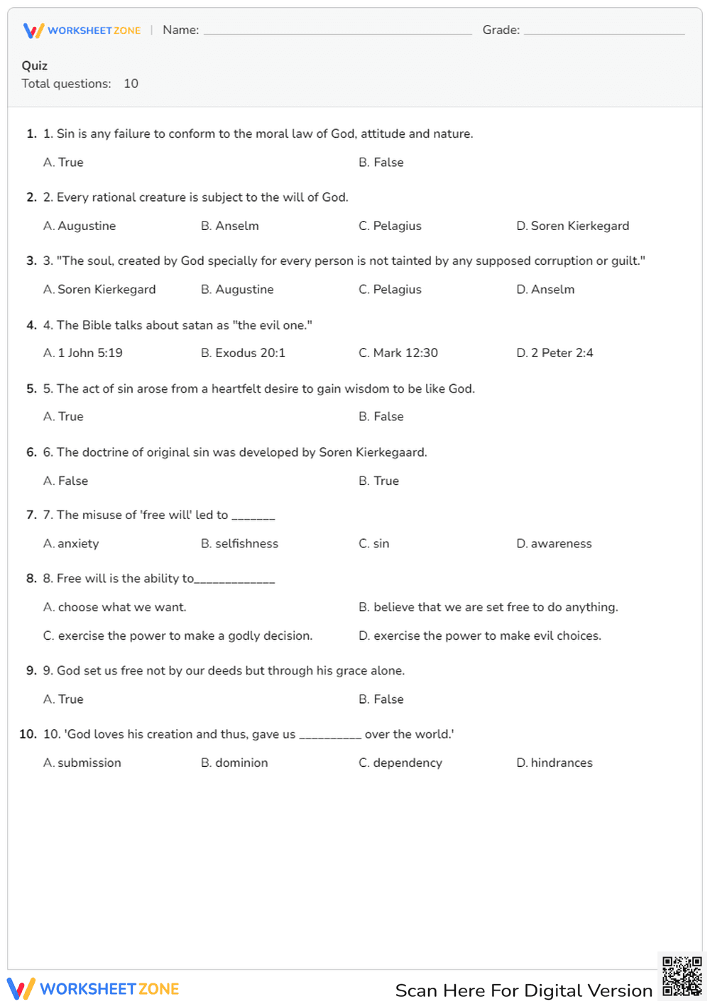 Quiz - Page 1