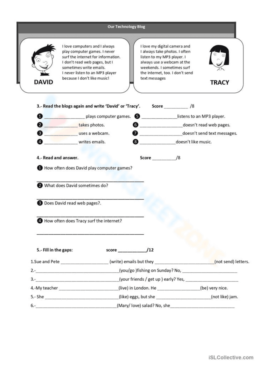 Reading Comprehension Practice - Page 1