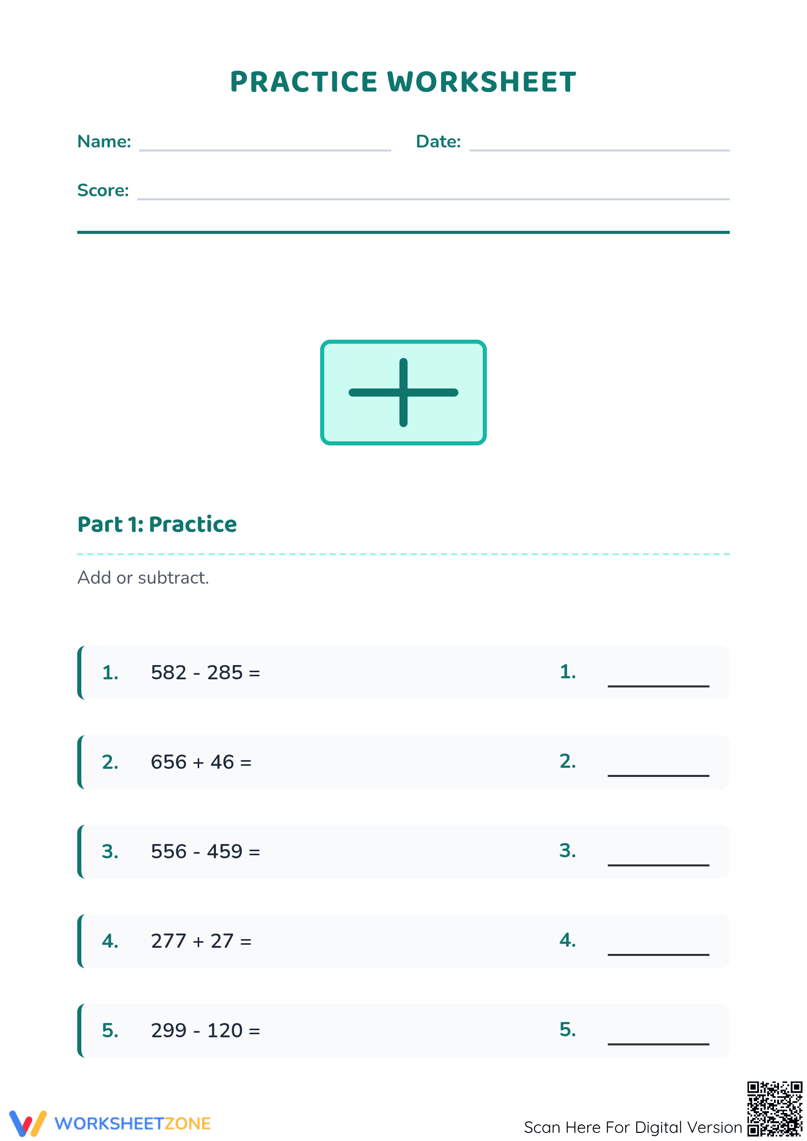 Essential Grade 3 Math: Multi-Digit Addition & Subtraction - Page 1
