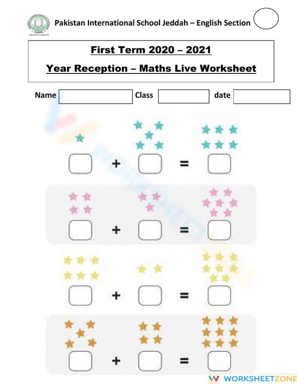 Addition Practice: Math Skills Worksheet - Page 1