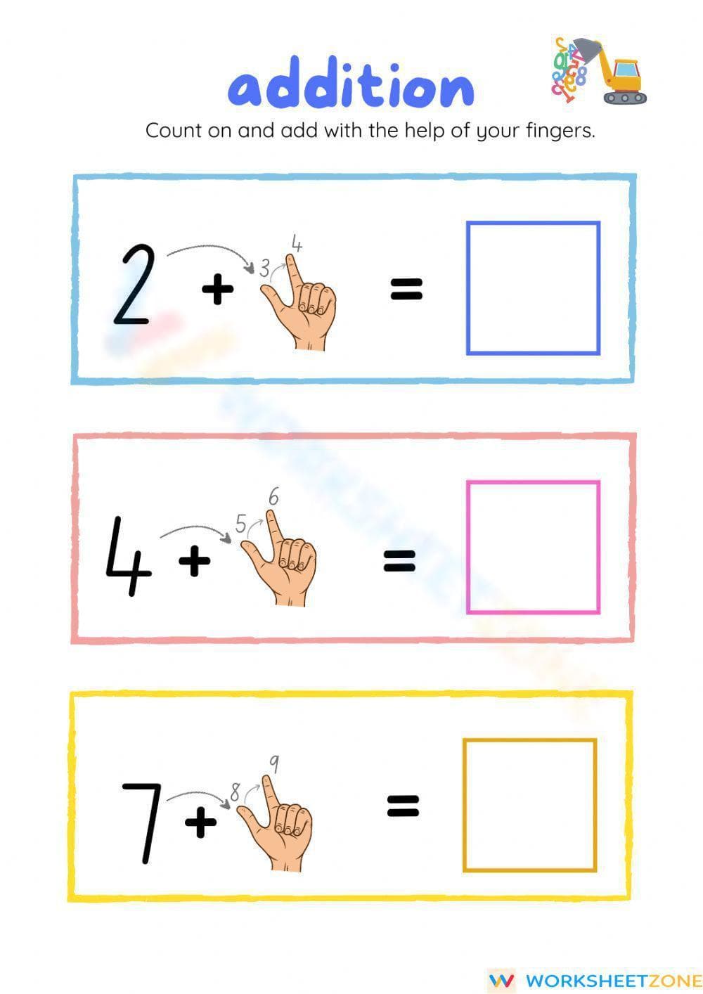 Addition Practice Sheet for Skill Building - Page 1