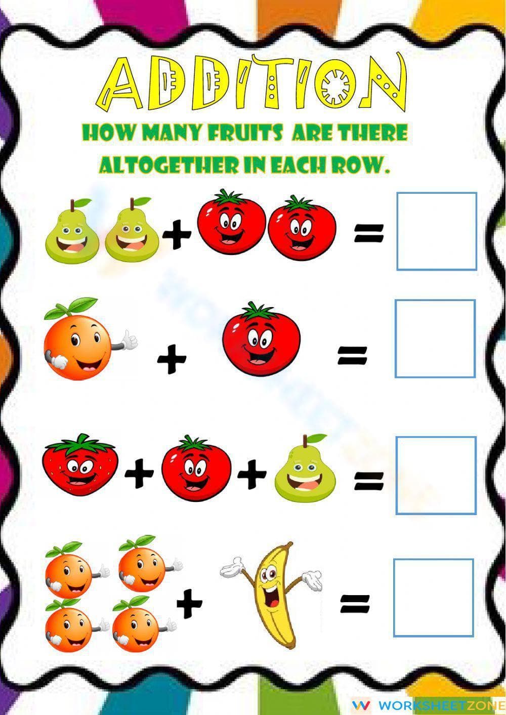Adding 1-5: A Fun and Engaging Worksheet - Page 1