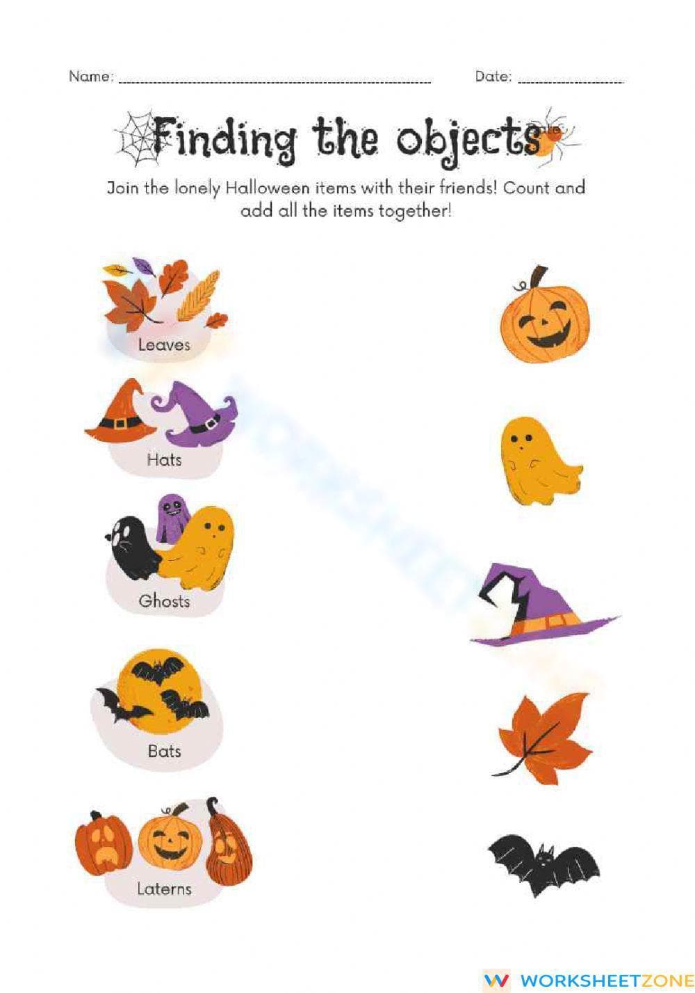 Halloween Math Party: Addition Practice - Page 1