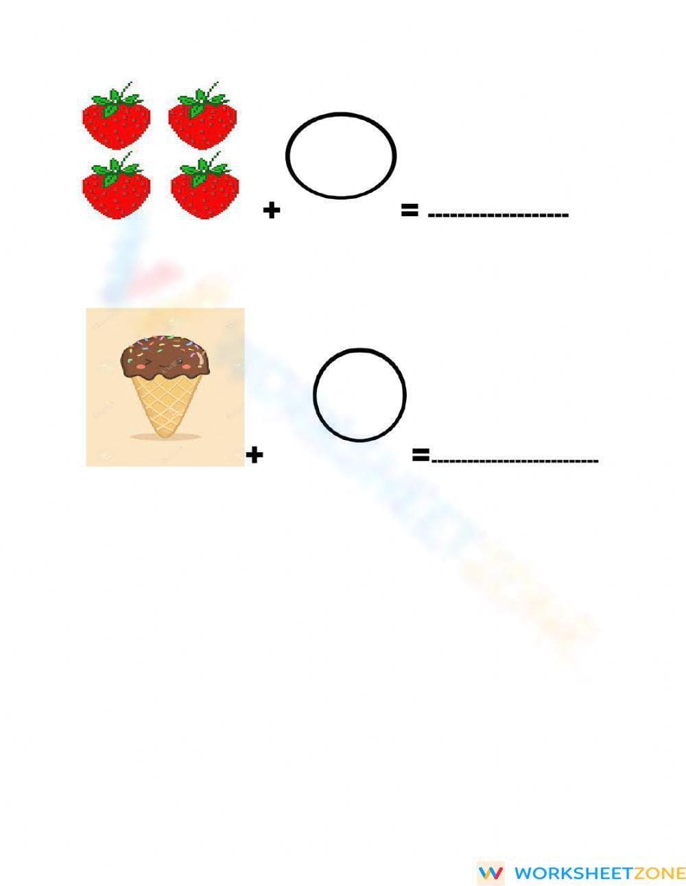 Adding Zero to a Number: Math Worksheet - Page 1