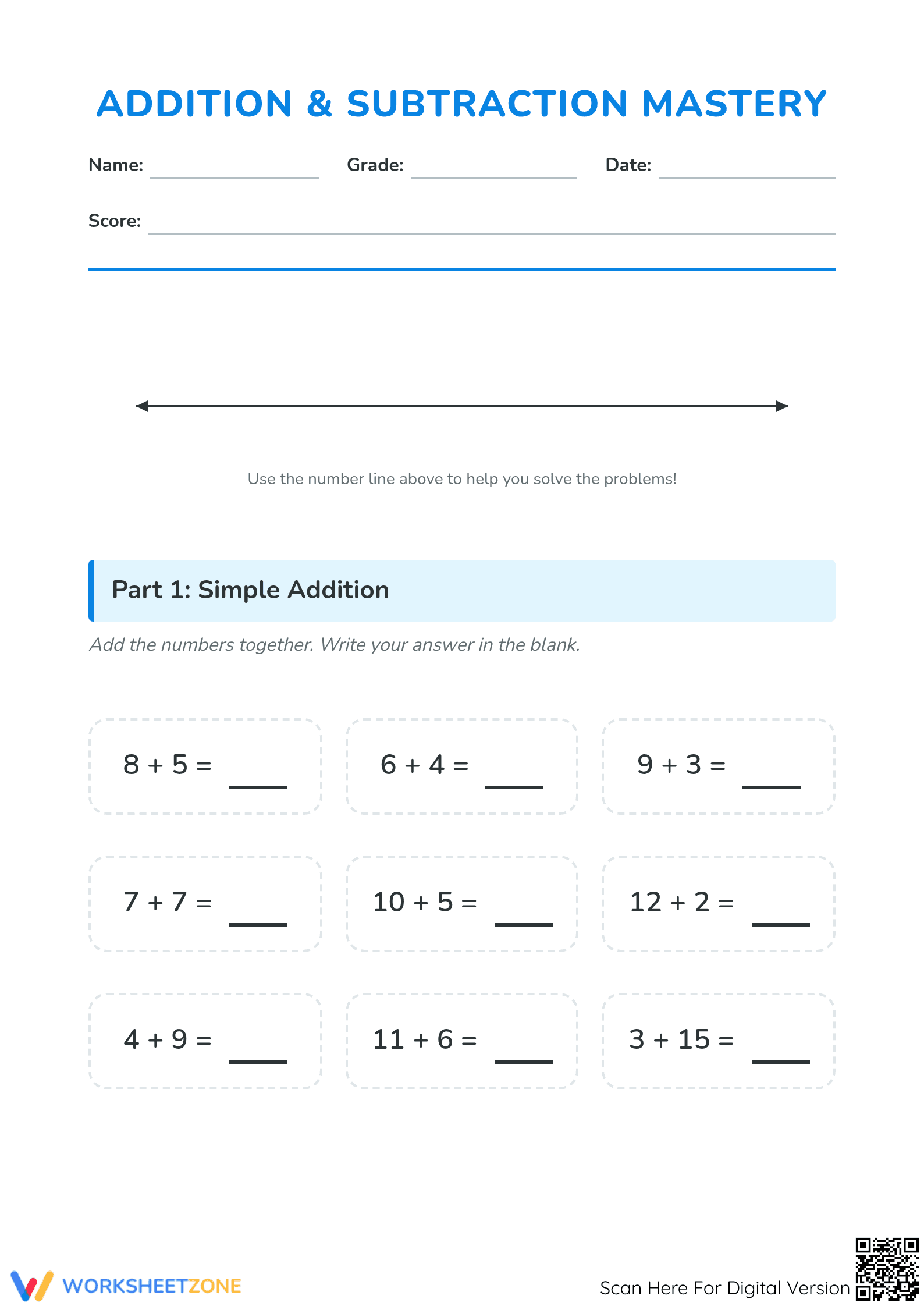 Essential Addition and Subtraction Mastery | Grade 1-2 Ready - Page 1