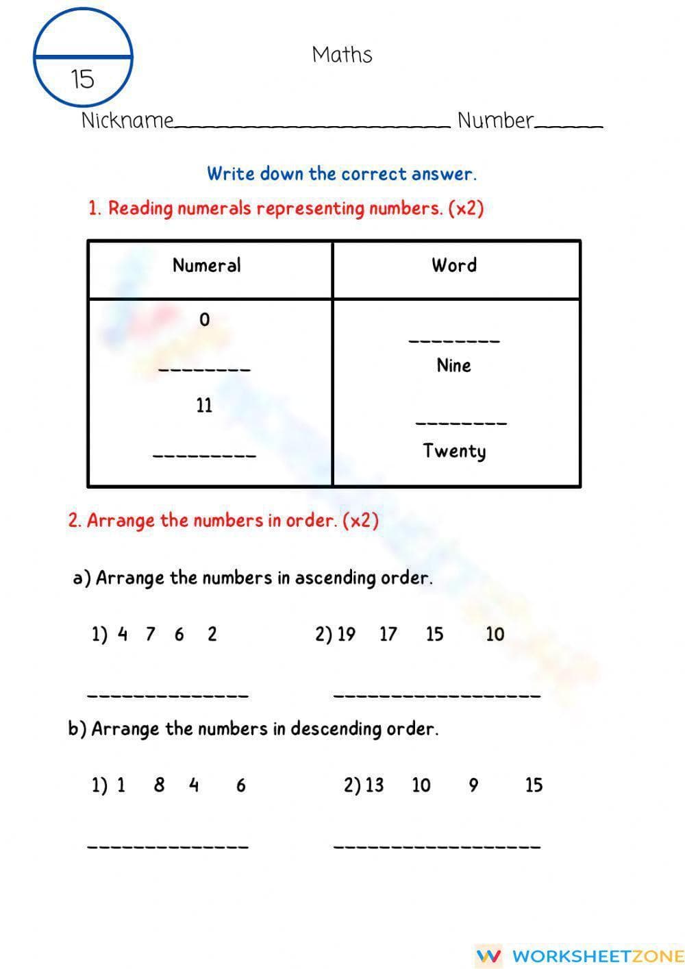 Math in Action - Page 1
