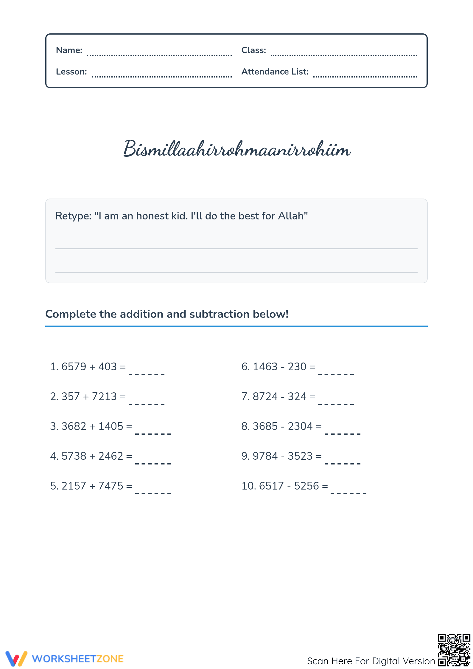 Essential Angles and Arithmetic Worksheet | Grade 4-5 Ready - Page 1