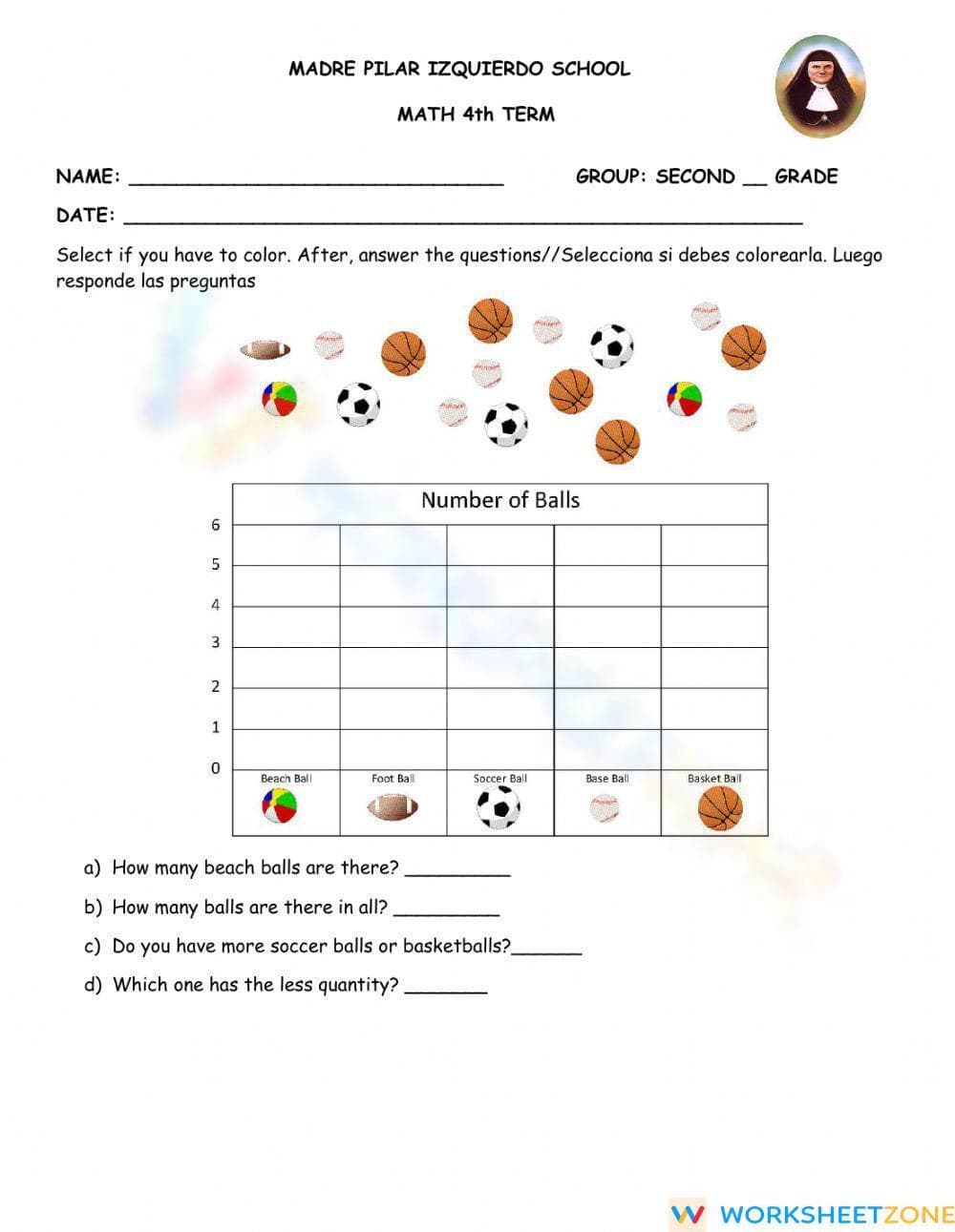 Grade 2 Bar Graphs & Coordinates | Essential Math - Page 1