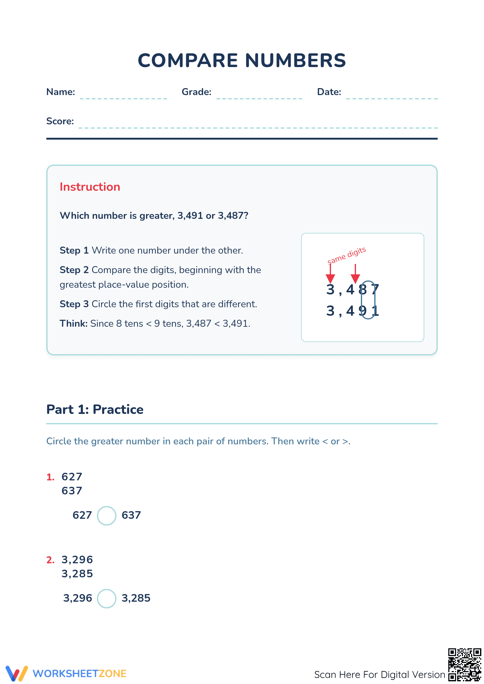 Estimating Sums and Differences: Essential Grade 4-5 Math - Page 1