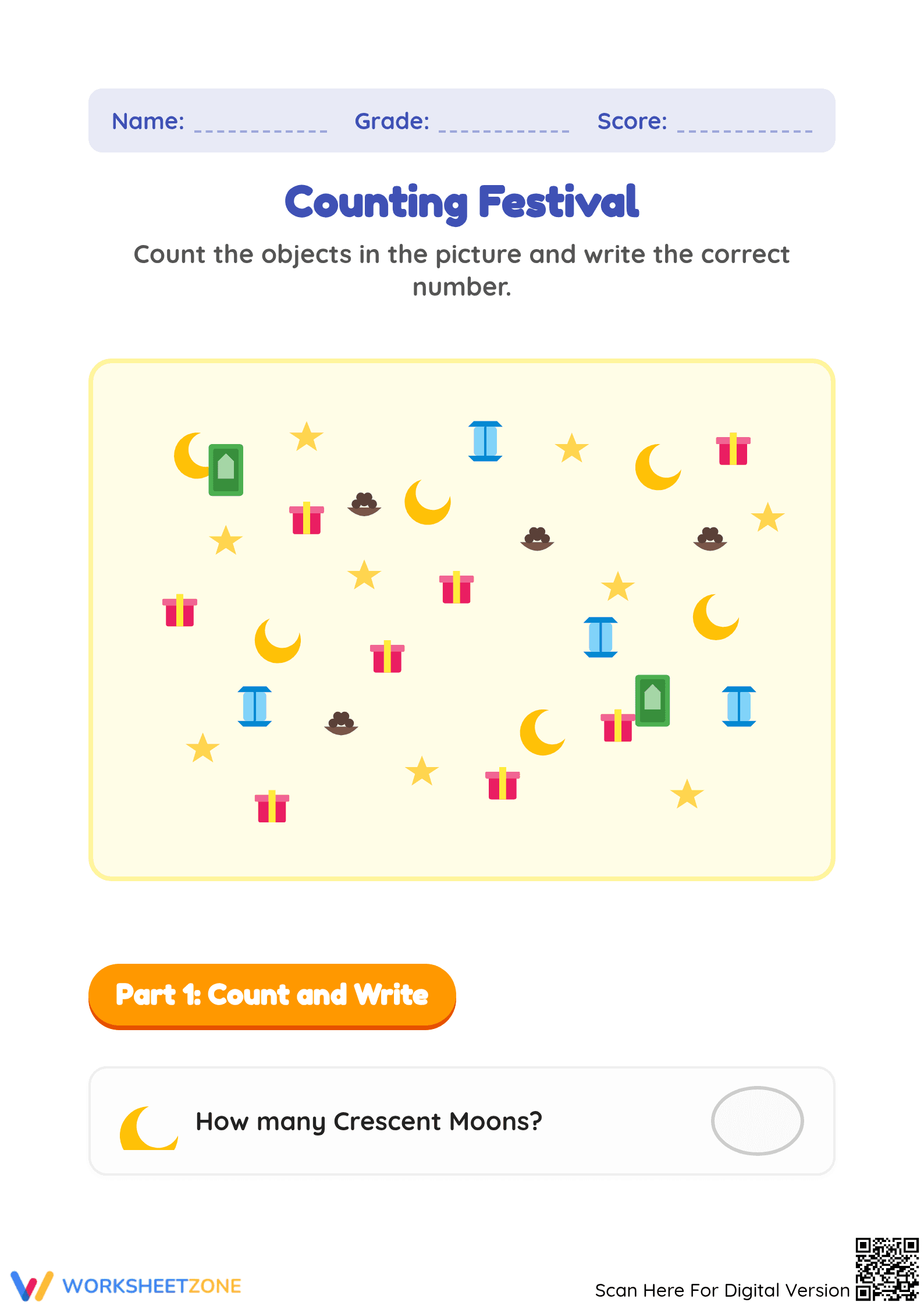 Essential Counting to 10 Practice | Kindergarten Math - Page 1