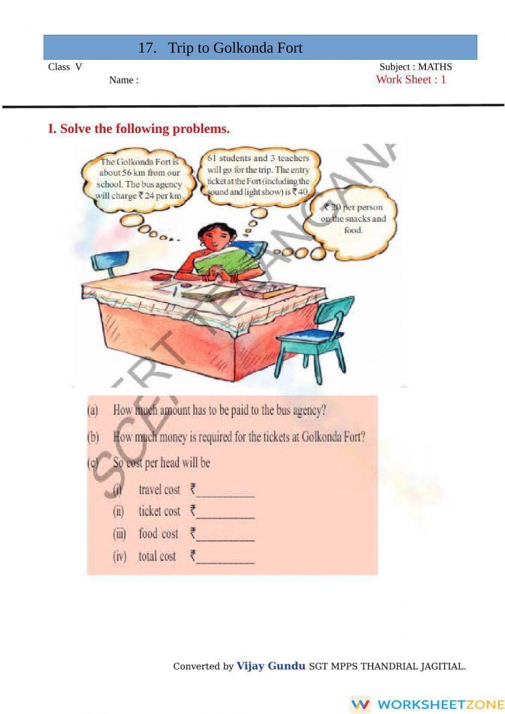Shape Identification Worksheet - Page 1