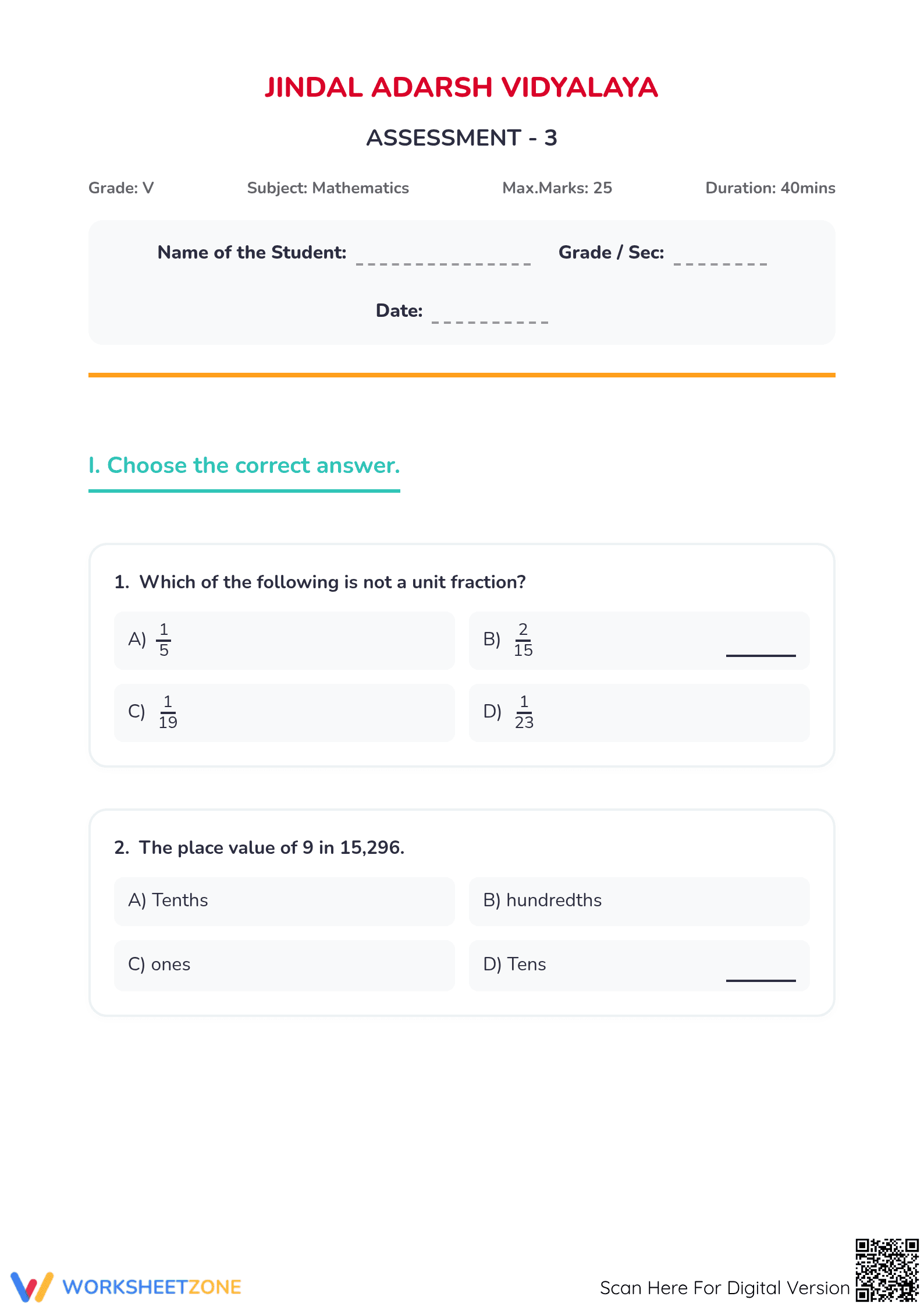 Essential Grade 5 Decimals Assessment: Aligned to 5.NBT.B.7 - Page 1