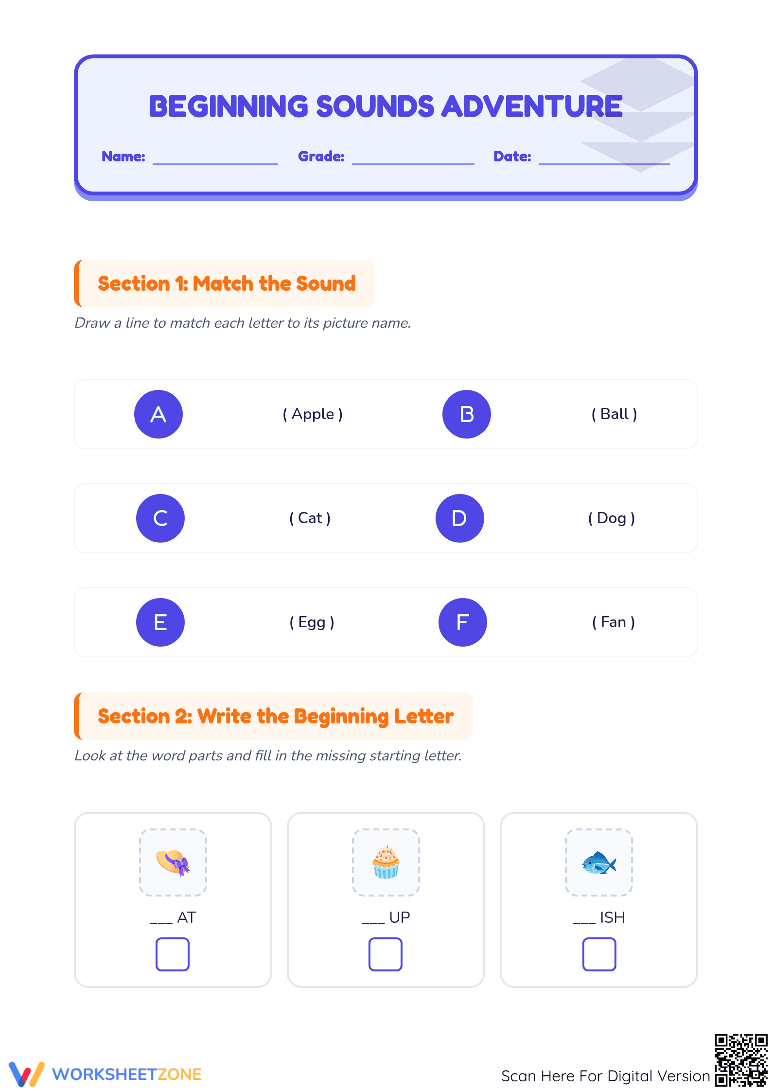 Printable Descending Order Worksheet | Grade 1 Math - Page 1
